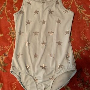 Justice active girls star gymnastics/dance leotard